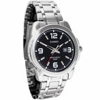1314D Reloj Casio Hombre Acero Inoxidable Esfera Negra - Detalle de esfera