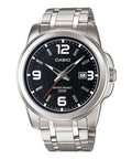 1314D Reloj Casio Hombre Acero Inoxidable Esfera Negra - Reloj original en Guatemala