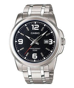 MTP-1314D Reloj Casio Hombre Acero Inoxidable Esfera Negra