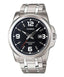 MTP-1314D Reloj Casio Hombre Acero Inoxidable Esfera Negra