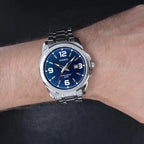 1314D Reloj Casio Hombre Acero Inoxidable Esfera Azul - Vista lateral