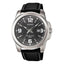 MTP-1314L Reloj Casio Hombre Caja Acero Correa Cuero Negro