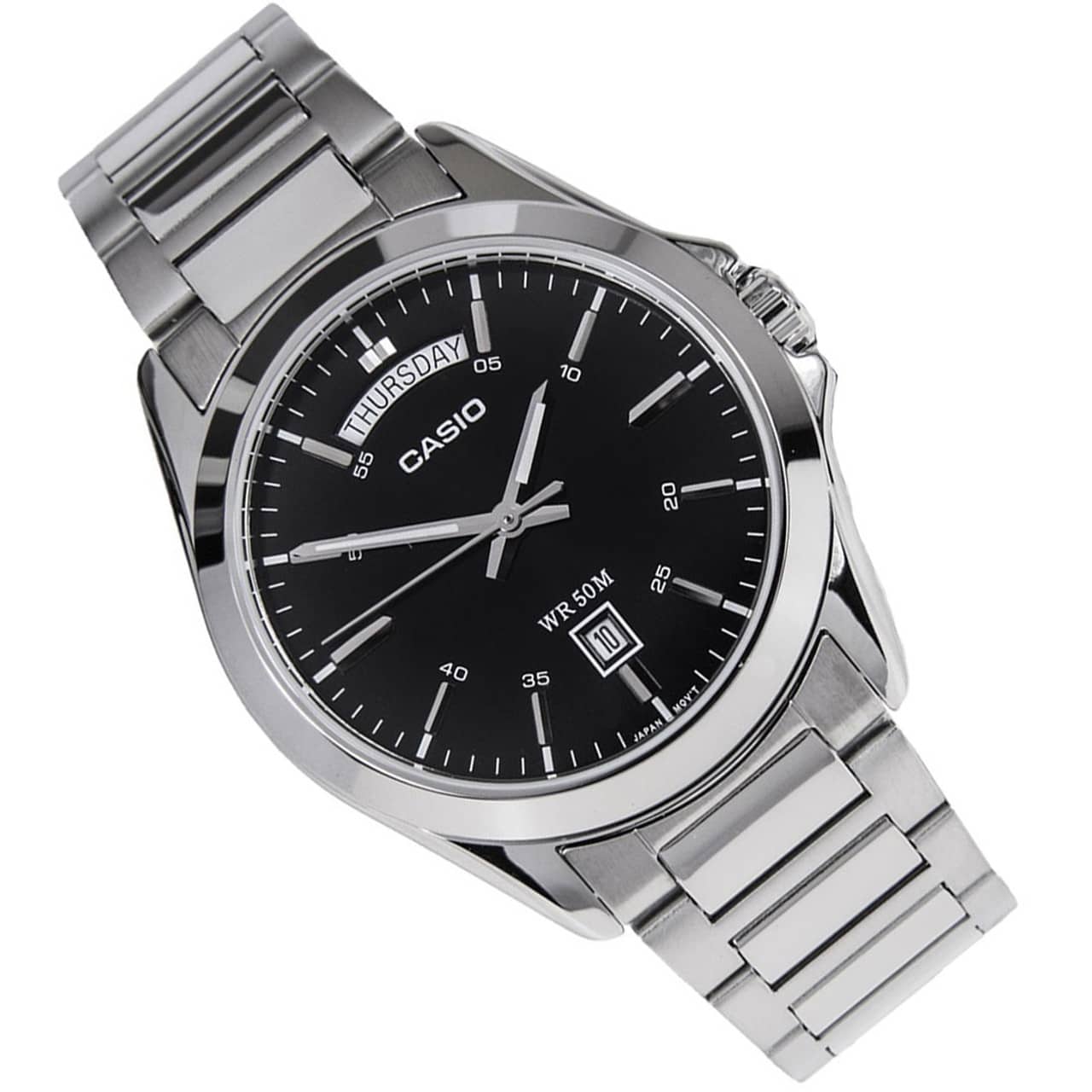 MTP-1370D-1A1V Reloj Casio para Hombre - Acero Inoxidable Plateado