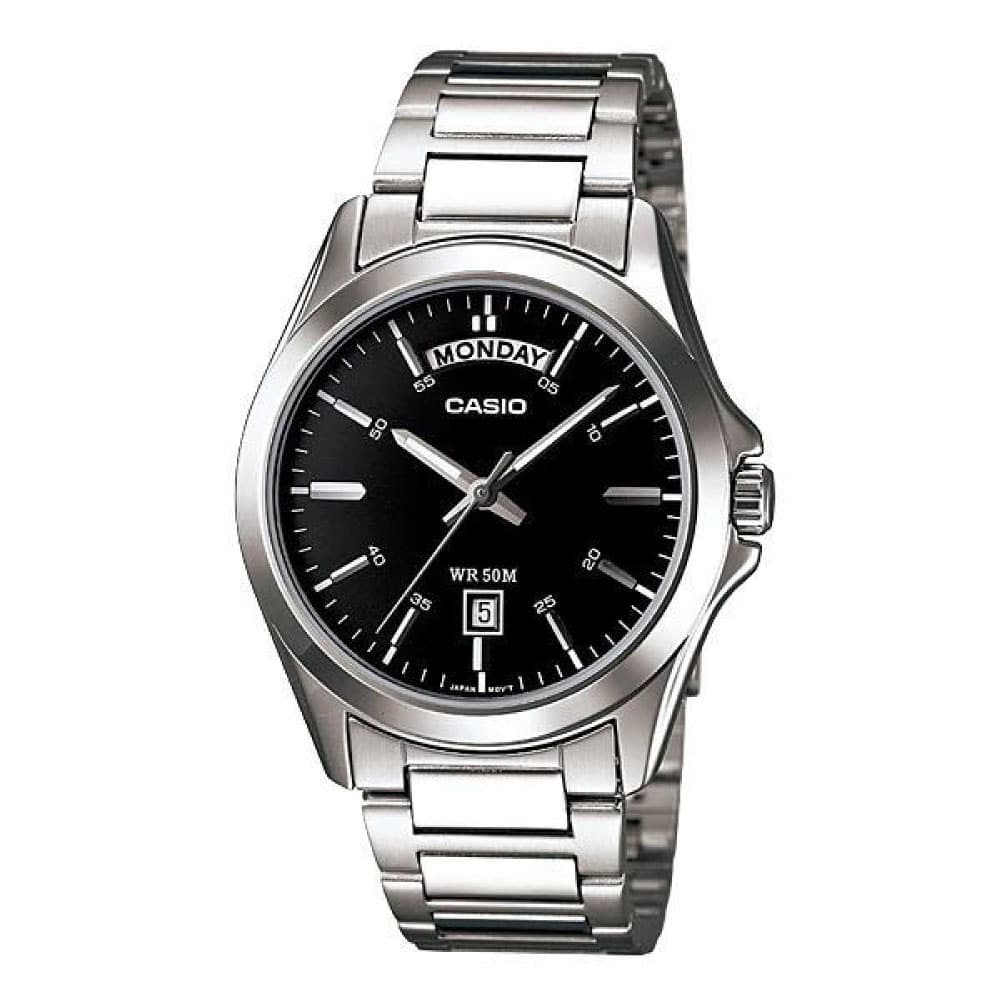 MTP-1370D-1A1V Reloj Casio para Hombre - Acero Inoxidable Plateado