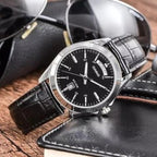 MTP-1370L-1AV Reloj Casio para Hombre - Cuero Negro