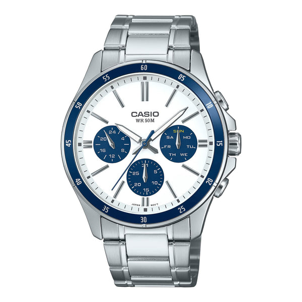 MTP-1374D-7A2V Casio Reloj para caballero pulsera de metal análogo — original con garantía, La Relojería GT