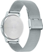B120M Reloj Casio Hombre Malla de Acero Esfera Azul - Detalle de esfera