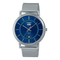 B120M Reloj Casio Hombre Malla de Acero Esfera Azul - Reloj original en Guatemala