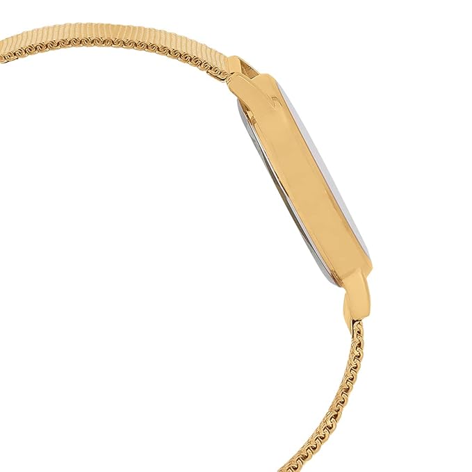 B135MG Reloj Casio Hombre Malla de Acero Dorado Esfera - Detalle de esfera