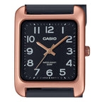 B175 Reloj Casio Mujer Correa Resina Caja Oro Rosa - Detalle de esfera