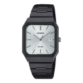 B185B Reloj Casio Hombre Resina Negro Esfera Plateada - Reloj original en Guatemala