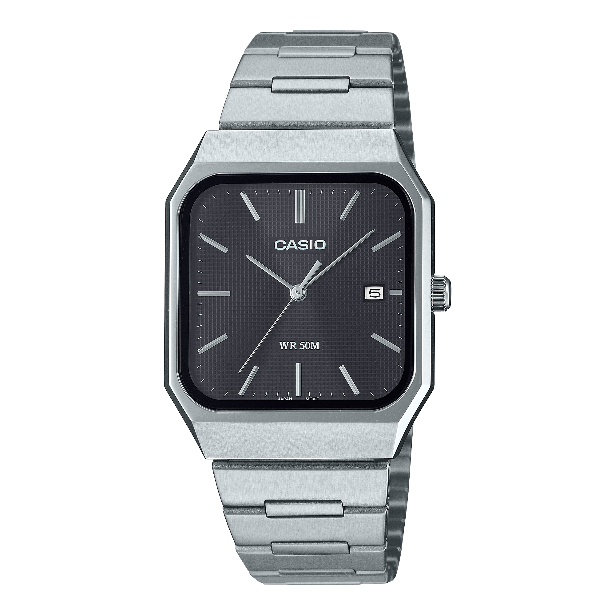 MTP-B185D-1AV Reloj Casio de hombre pulsera de metal 40 mm - Acero Inoxidable Plateado