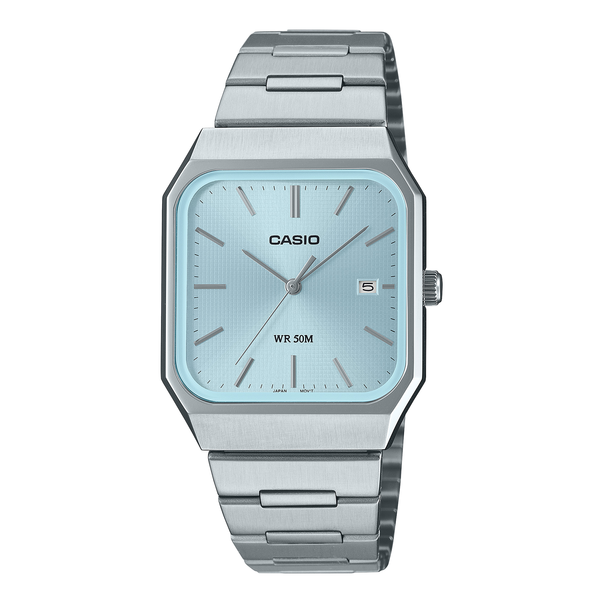 MTP-B185D-2A2V Reloj Casio de hombre pulsera de metal 40mm - Acero Inoxidable Plateado