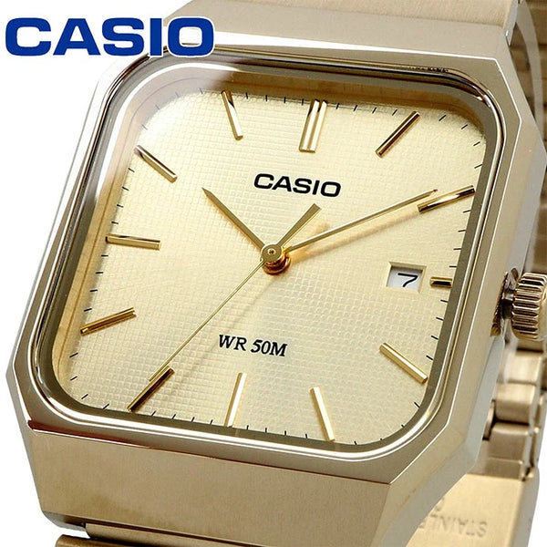 MTP-B185G-9AV Reloj Casio de caballero banda de metal — imagen 2 de 5
