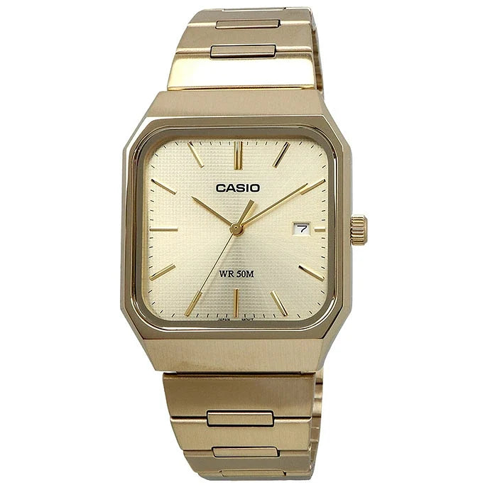 MTP-B185G-9AV Reloj Casio de caballero banda de metal — imagen 3 de 5