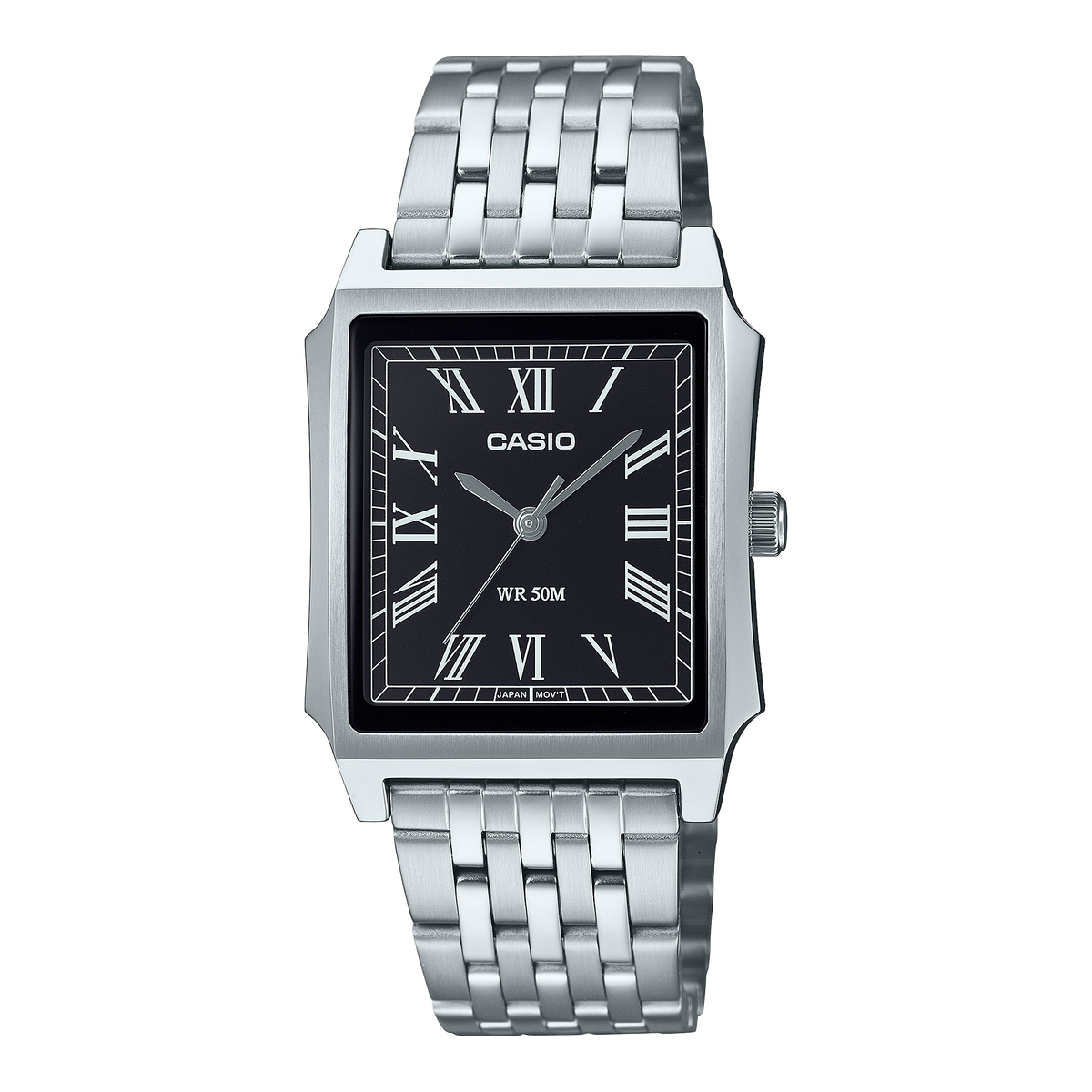 MTP-B190D-1BV Reloj Casio de hombre pulsera de metal plateado 41 mm