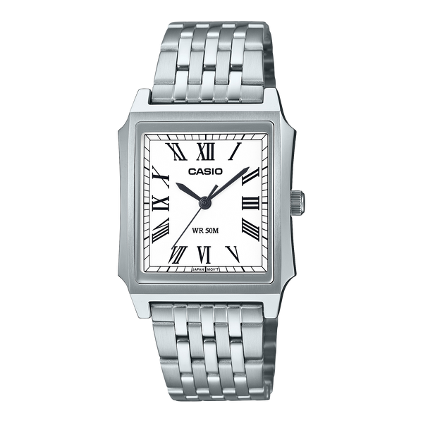 MTP-B190D-7BV  Reloj Casio de hombre pulsera de metal plateado 41 mm