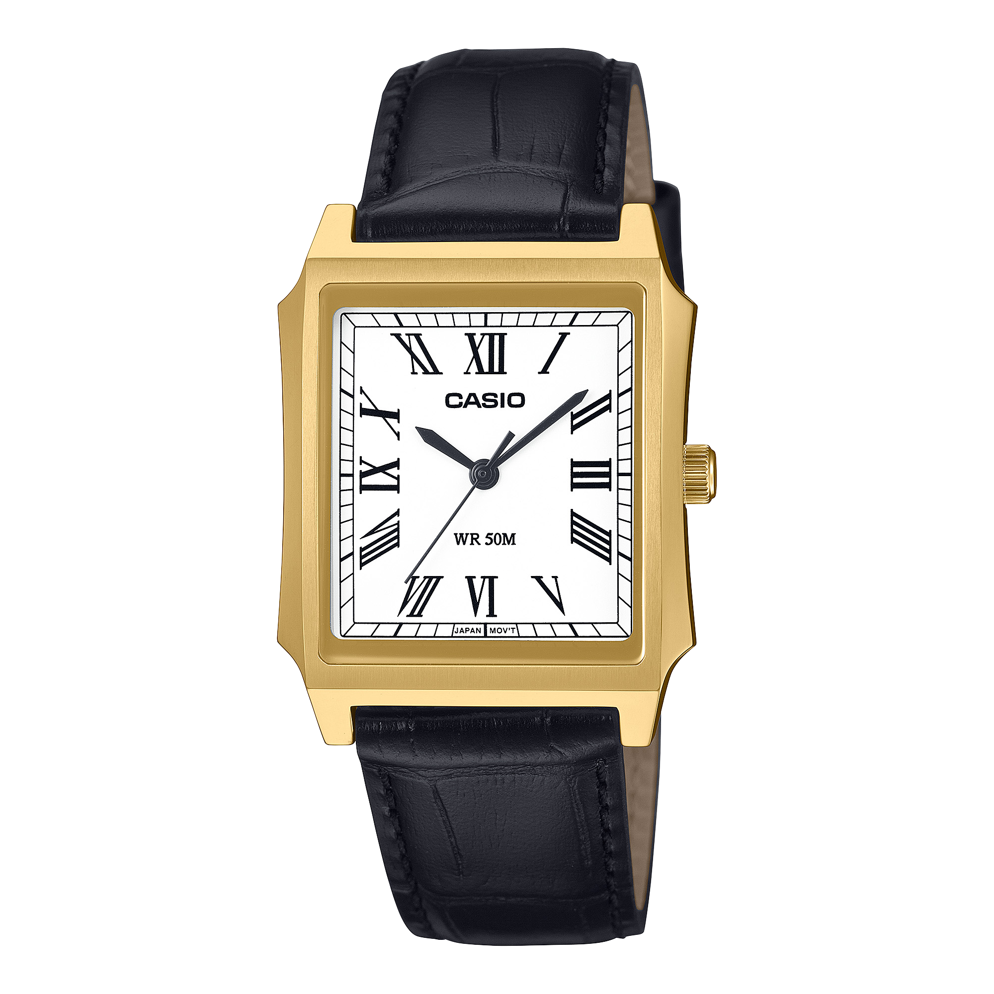MTP-B190GL-7BV Reloj Casio de hombre pulsera de cuero 41 mm - Cuero Negro