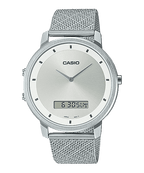 B200M Reloj Casio Hombre Correa Malla de Acero Plateado - Reloj original en Guatemala
