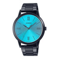 E600B Reloj Casio Hombre Acero Negro Esfera Turquesa - Reloj original en Guatemala