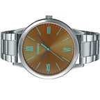E600D Reloj Casio Hombre Correa de Acero Esfera Marrón - Vista 5