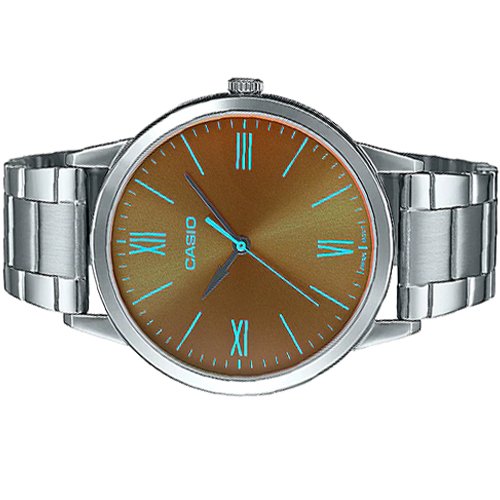 E600D Reloj Casio Hombre Correa de Acero Esfera Marrón - Vista 5