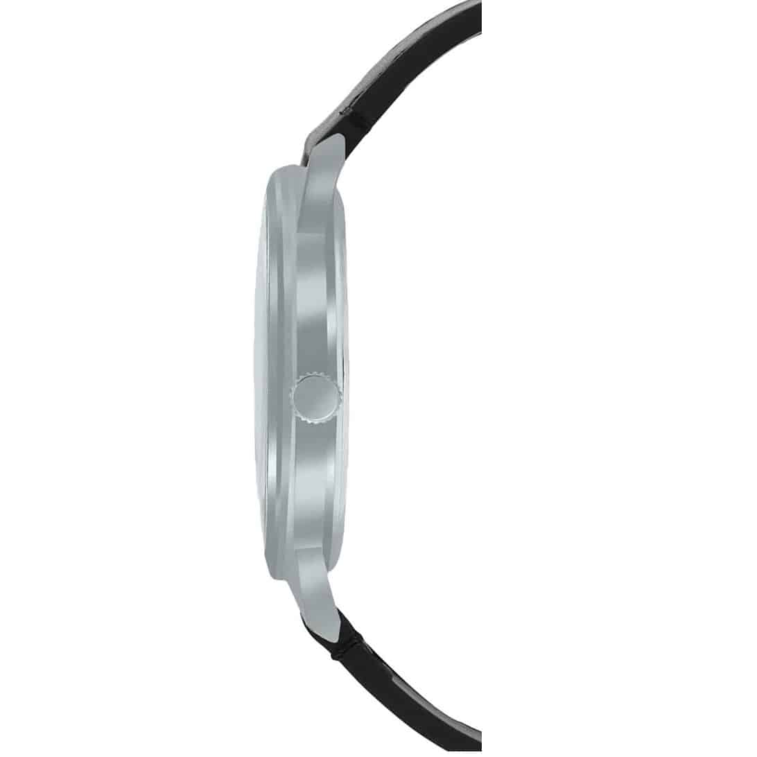 E600L Reloj Casio Hombre Correa Cuero Negra Esfera - Detalle de esfera