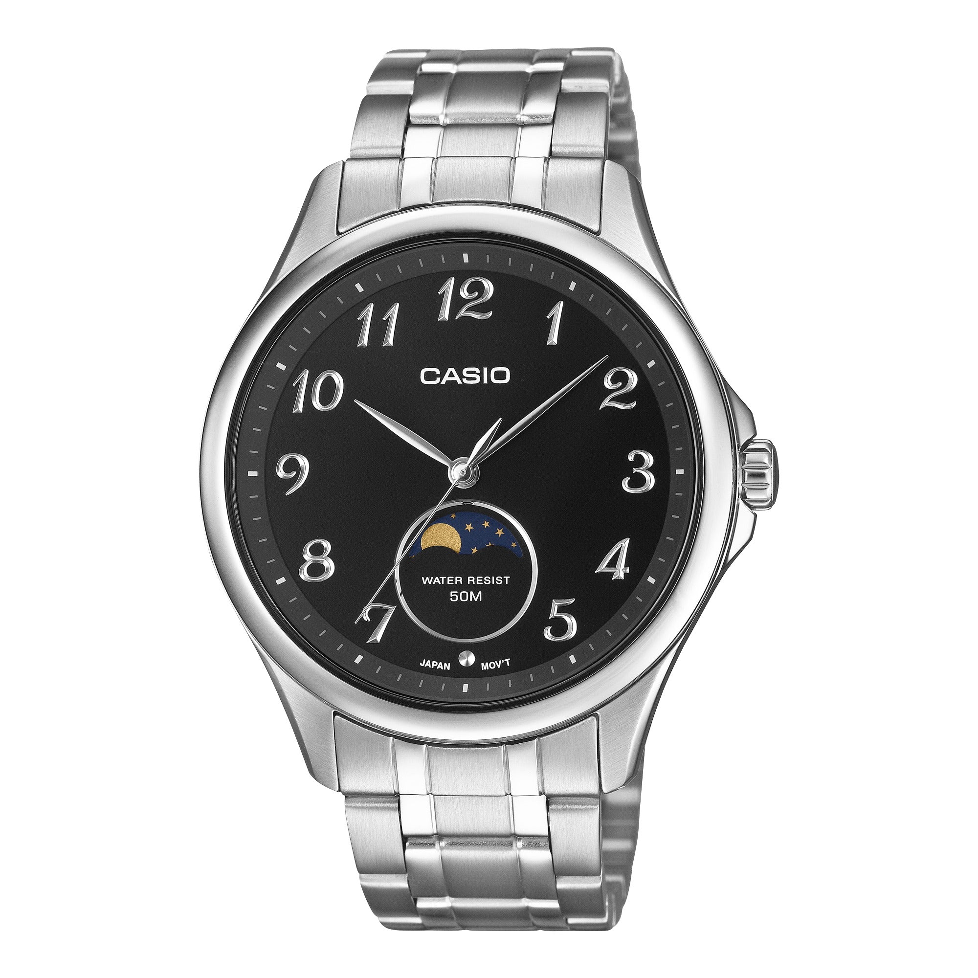 M110D Reloj Casio Hombre Correa de Acero Esfera Negra - Reloj original en Guatemala