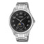 MTP-M110D Reloj Casio Hombre Correa de Acero Esfera Negra