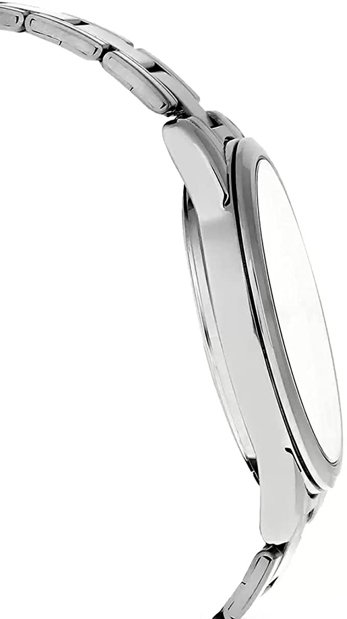 V001D Reloj Casio Hombre Correa de Acero Plateado - Detalle de esfera