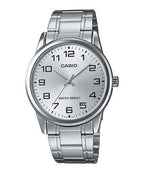 V001D Reloj Casio Hombre Correa de Acero Plateado - Reloj original en Guatemala