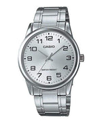 MTP-V001D Reloj Casio Hombre Correa de Acero Plateado