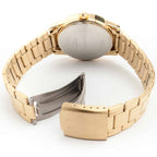 V001G Reloj Casio Clásico Hombre Correa de Acero Dorado - Detalle de esfera