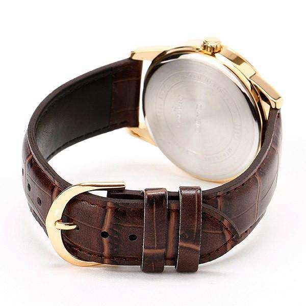 V001GL Reloj Casio Hombre Caja Dorada Correa de Cuero - Vista 5