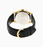 V001GL Reloj Casio Hombre Correa de Cuero Negro Caja - Detalle de esfera