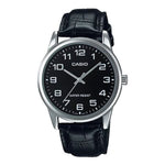 MTP-V001L Reloj Casio Clásico Hombre Correa de Cuero Negro