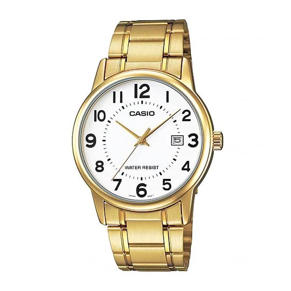 V002G Reloj Casio Clásico Hombre Acero Dorado - Reloj original en Guatemala