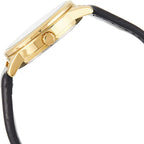 V002GL Reloj Casio Hombre Correa de Cuero Negro Caja - Detalle de esfera