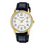 MTP-V002GL Reloj Casio Hombre Correa de Cuero Negro Caja