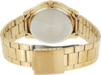 V004G Reloj Casio Hombre Acero Dorado Esfera Negra - Detalle de esfera