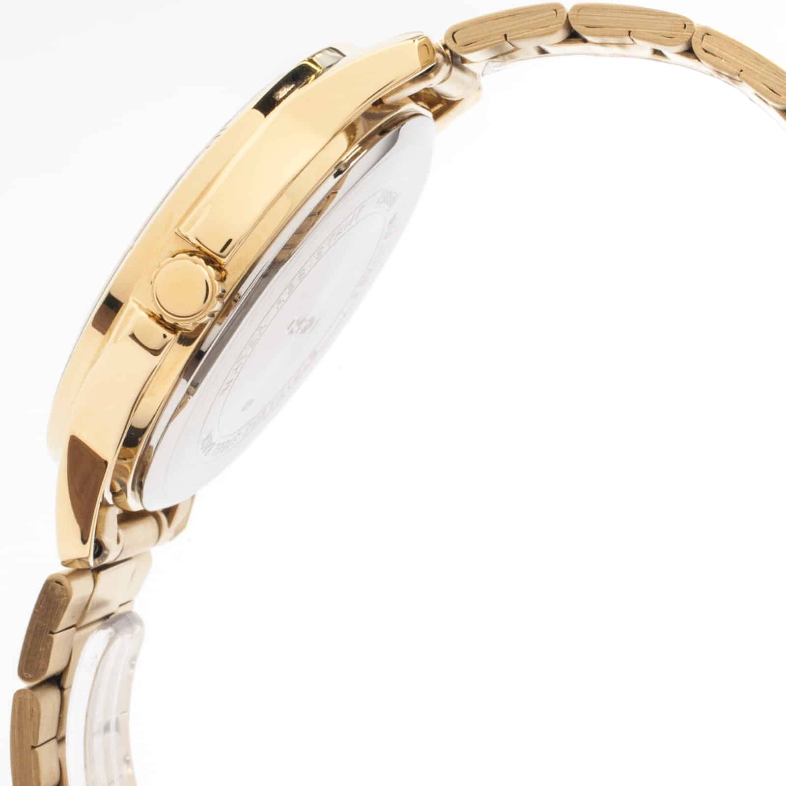 V004G Reloj Casio Clásico Hombre Brazalete Acero Dorado - Vista trasera