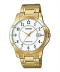 V004G Reloj Casio Clásico Hombre Brazalete Acero Dorado - Reloj original en Guatemala