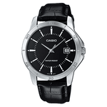 MTP-V004L Reloj Casio Hombre Correa de Cuero Negro