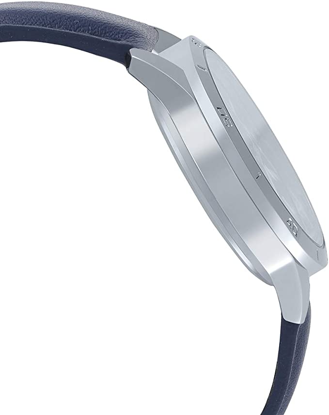 V004L Reloj Casio Hombre Correa de Cuero Azul - Vista 5