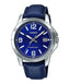 MTP-V004L Reloj Casio Hombre Correa de Cuero Azul