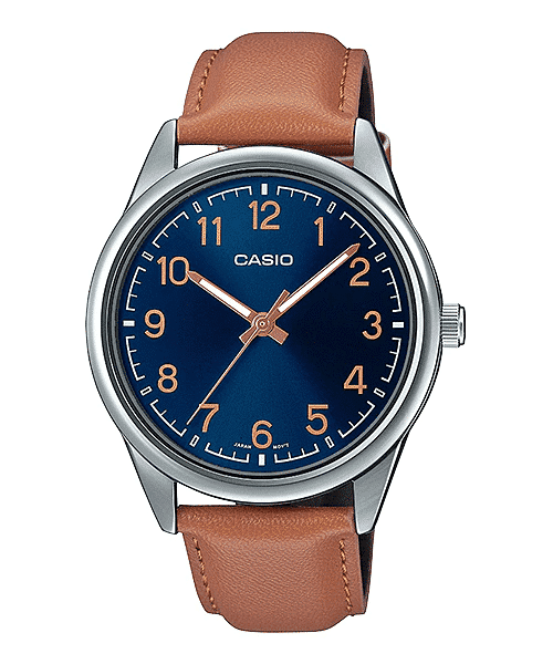MTP-V005L-2B4 Reloj Casio para Caballero — original con garantía, La Relojería GT
