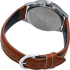 MTP-V005L-2B5 Reloj Casio para Hombre - Cuero Marrón