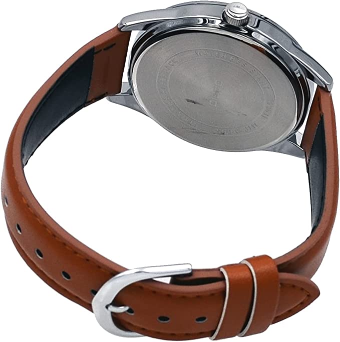MTP-V005L-2B5 Reloj Casio para Hombre - Cuero Marrón