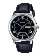 MTP-V006L Reloj Casio Hombre Correa de Cuero Negro