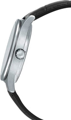 V006L Reloj Casio Hombre Correa de Cuero Negra - Vista trasera